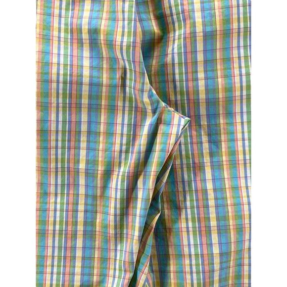Vintage Tehama Capri Pant Size 10 Nancy Hailey Pastel Plaid 3 Pocket 32 x 23 - Picture 4 of 6